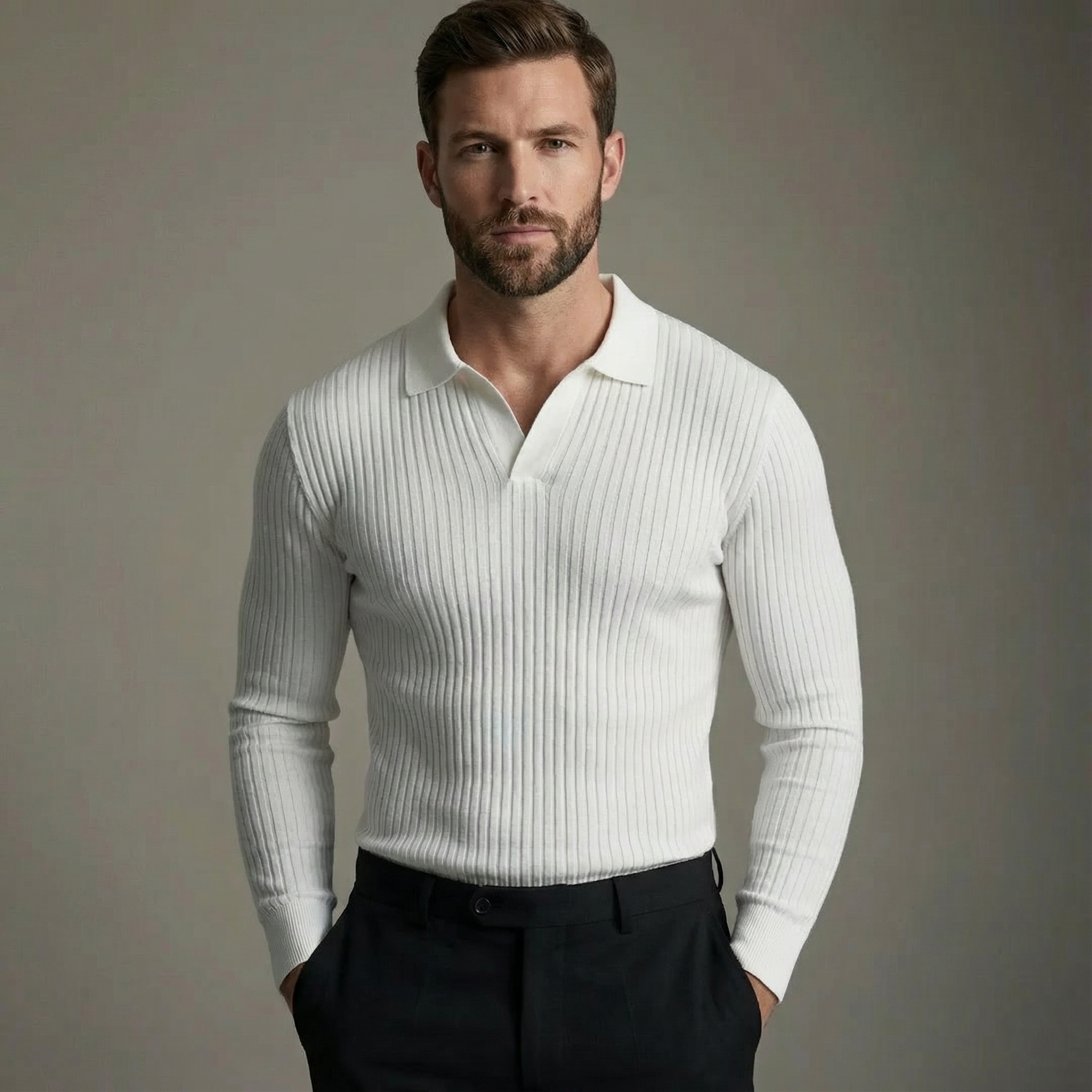LIAM™ | OPEN COLLAR SHIRT FOR MEN
