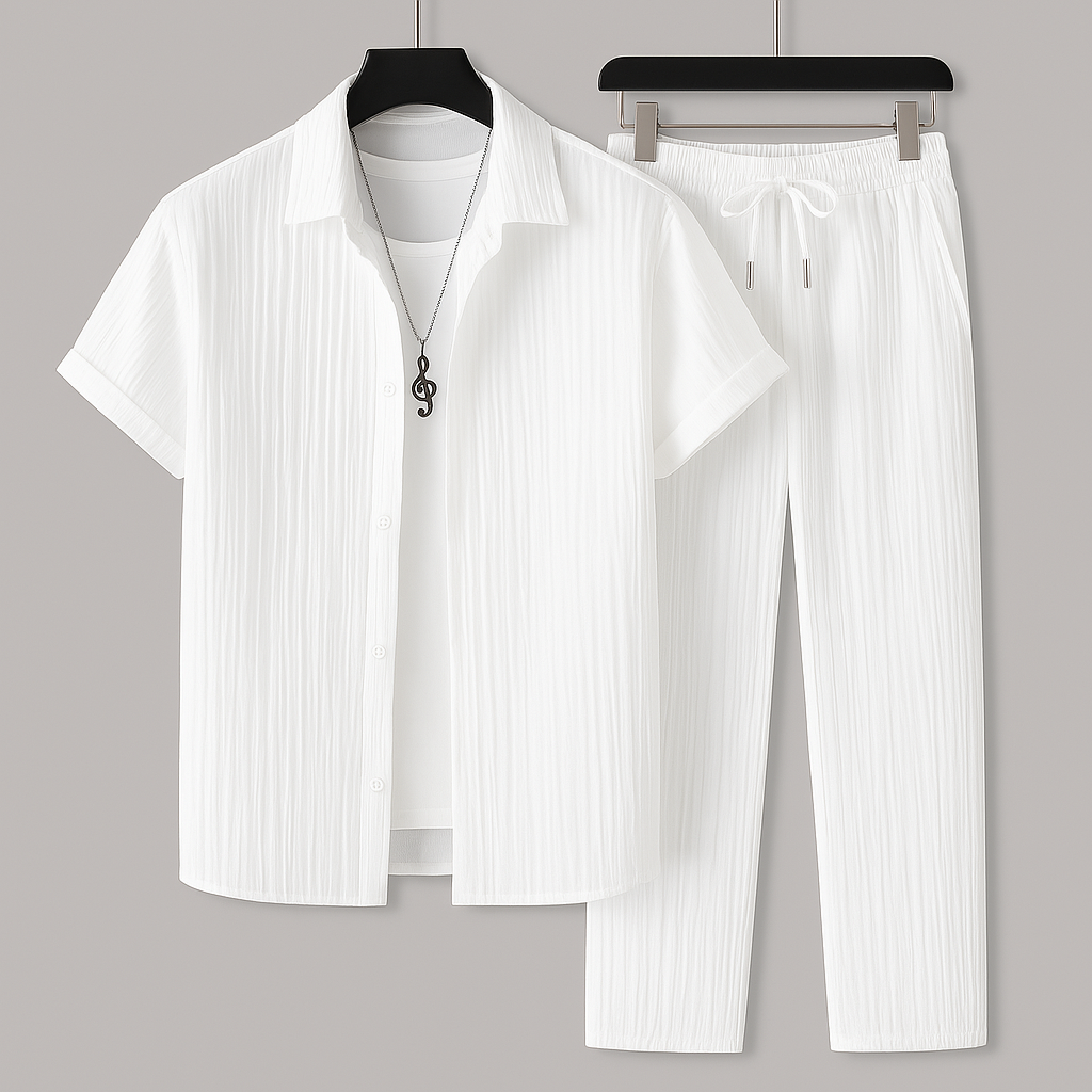 LIAM™ | Ribbed Linen Co-Ord