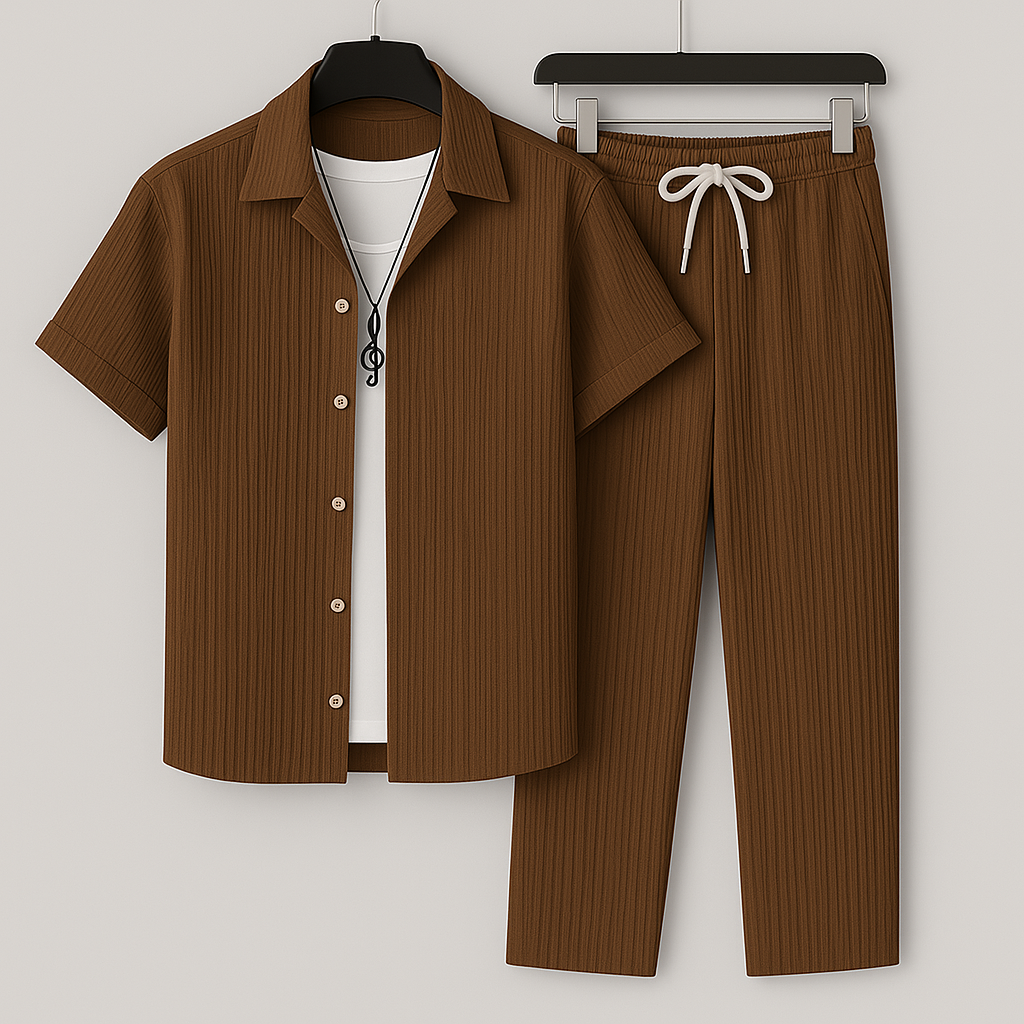 LIAM™ | Ribbed Linen Co-Ord