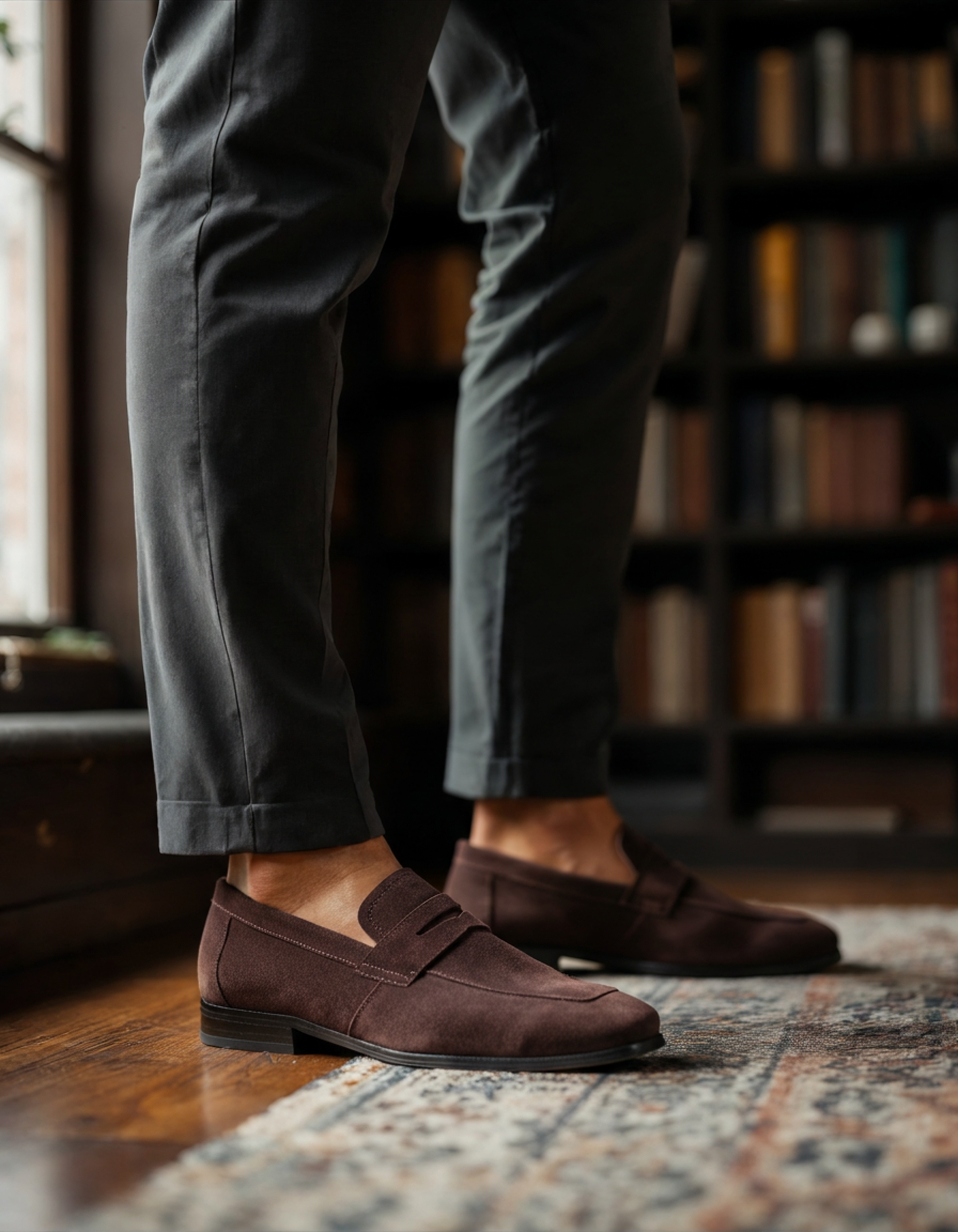 LIAM™ | SUEDE PENNY LOAFERS