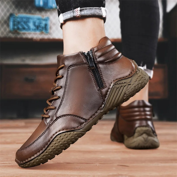 LIAM™ | RUGGED LEATHER BOOTS FOR MEN