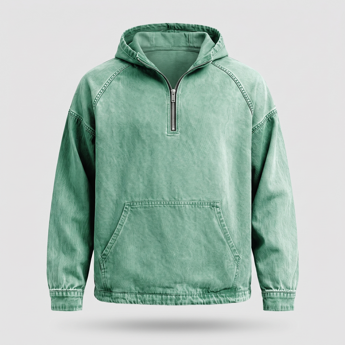 LIAM™ | RIVINGTON HALF-ZIP DENIM JACKET