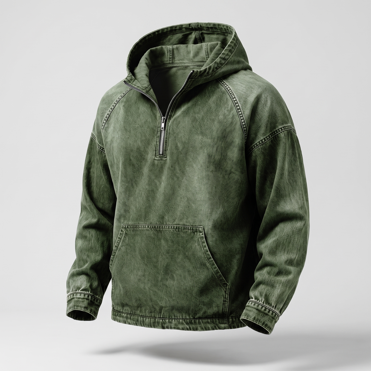 LIAM™ | RIVINGTON HALF-ZIP DENIM JACKET