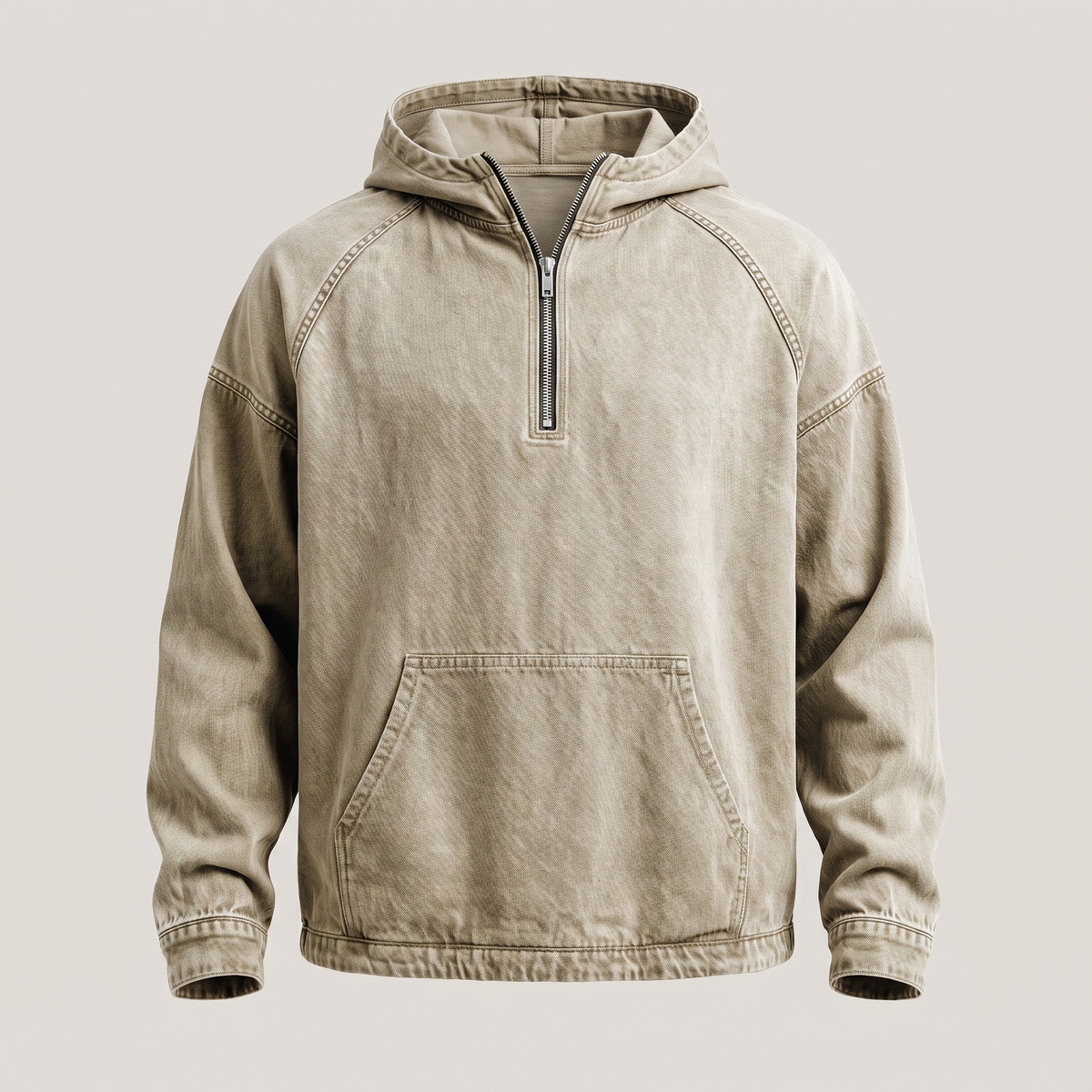 LIAM™ | RIVINGTON HALF-ZIP DENIM JACKET