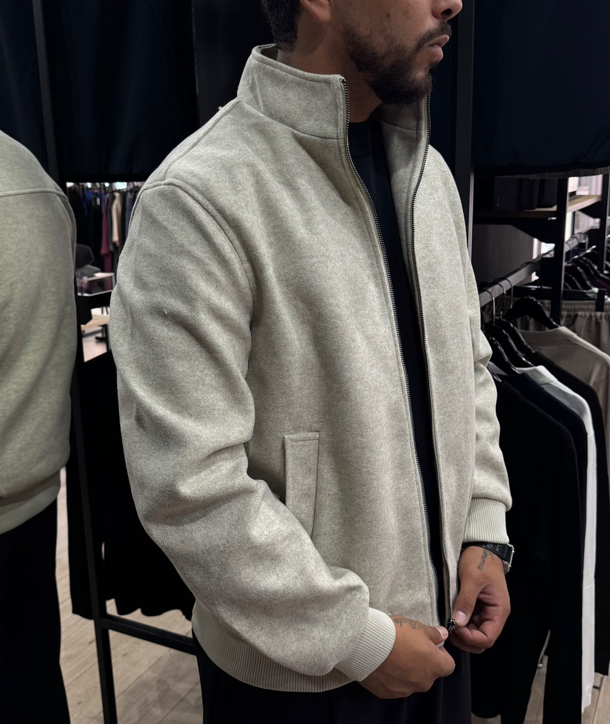 LIAM™ | Manhattan Wool-Effect Bomber Jacket