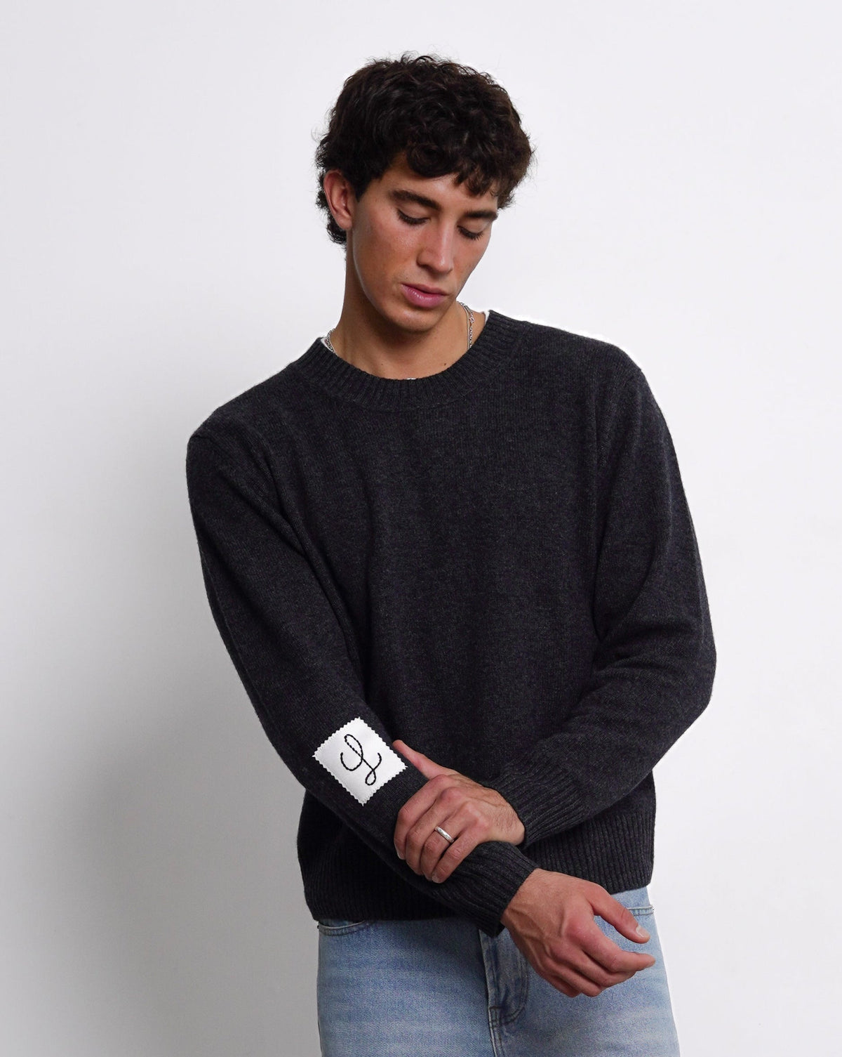 LIAM™ | Refined Cashmere Sweater | Dark Gray