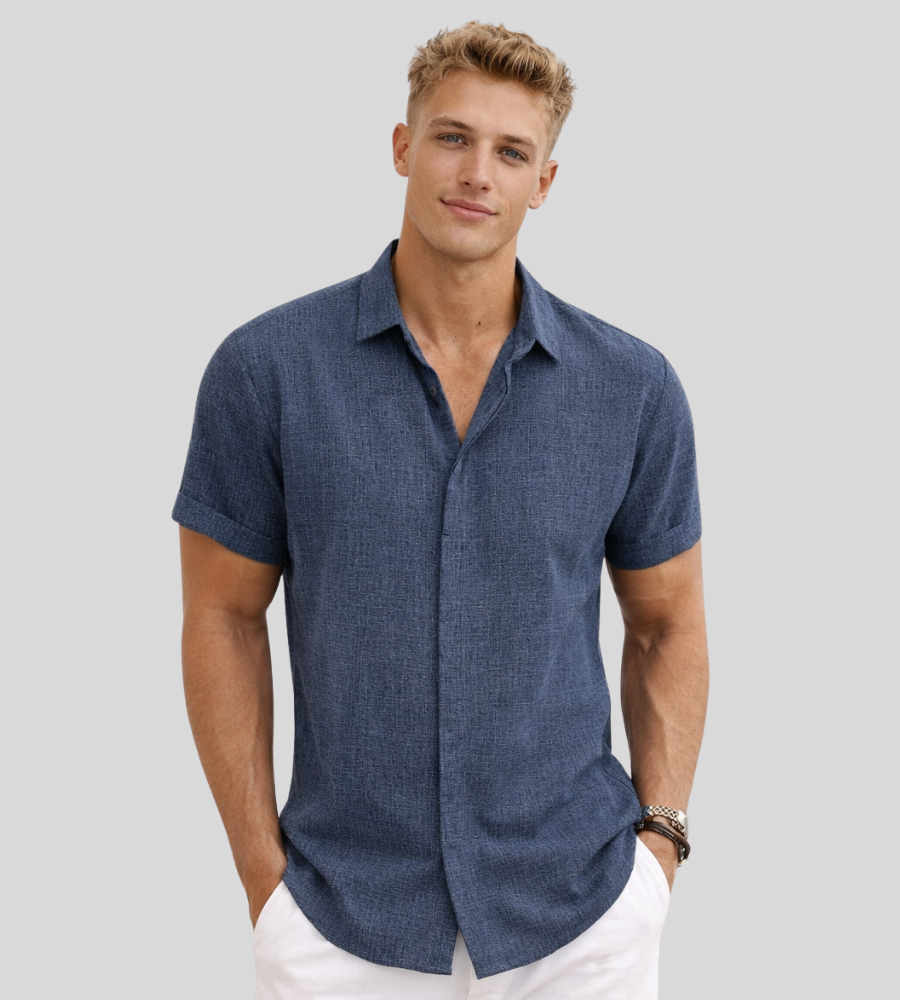 LIAM™ | Linen Short-Sleeve