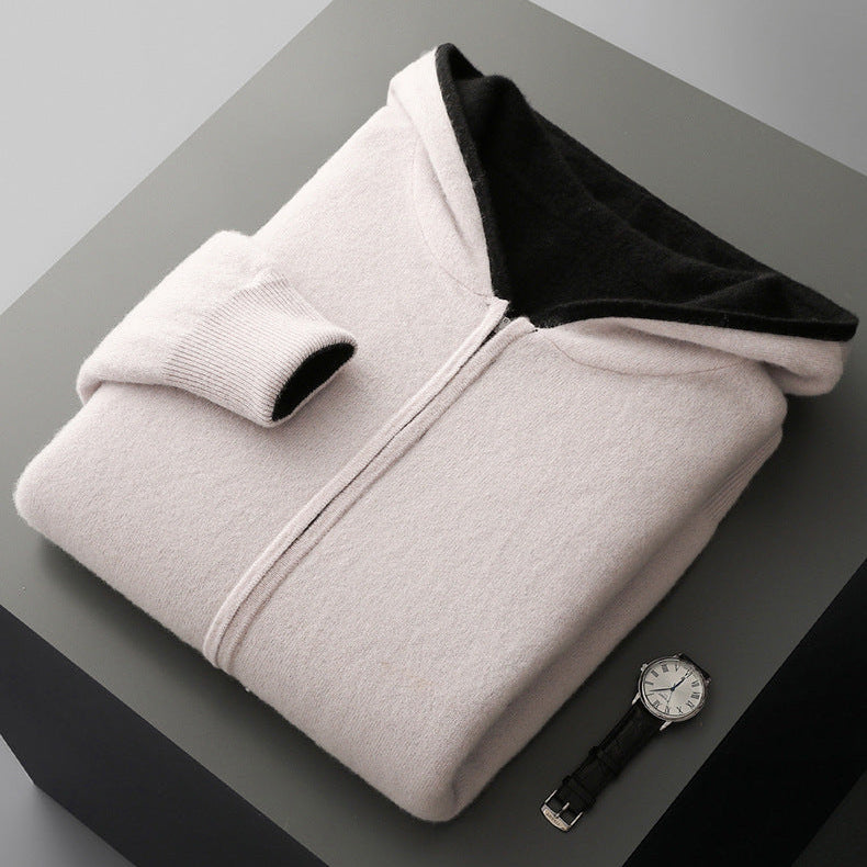 LIAM™ | Napoli Reversible Cashmere Hoodie