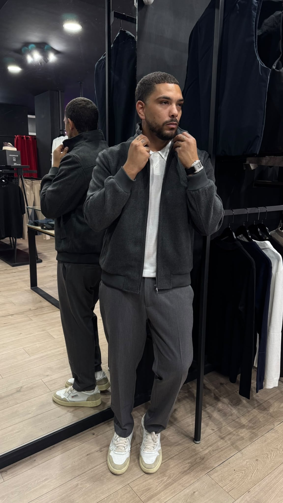 LIAM™ | Manhattan Wool-Effect Bomber Jacket