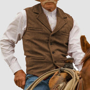 LIAM™ | Men's Western-Inspired Cotton Vest