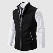 LIAM™ | Men's Wool Blend Zip-Up Sweater Vest