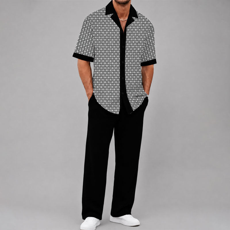 LIAM™ | Men's Geometric Two-Piece Set