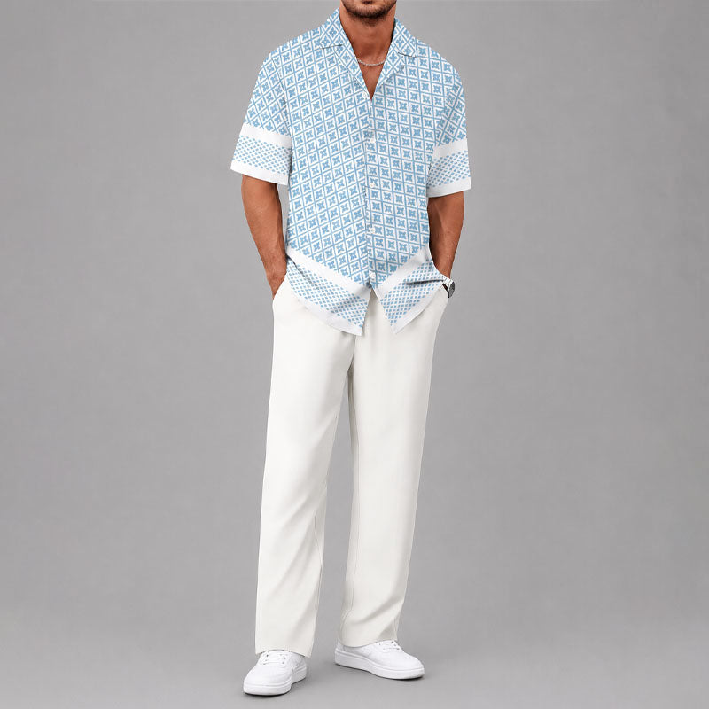 LIAM™ | Men's Geometric Two-Piece Set