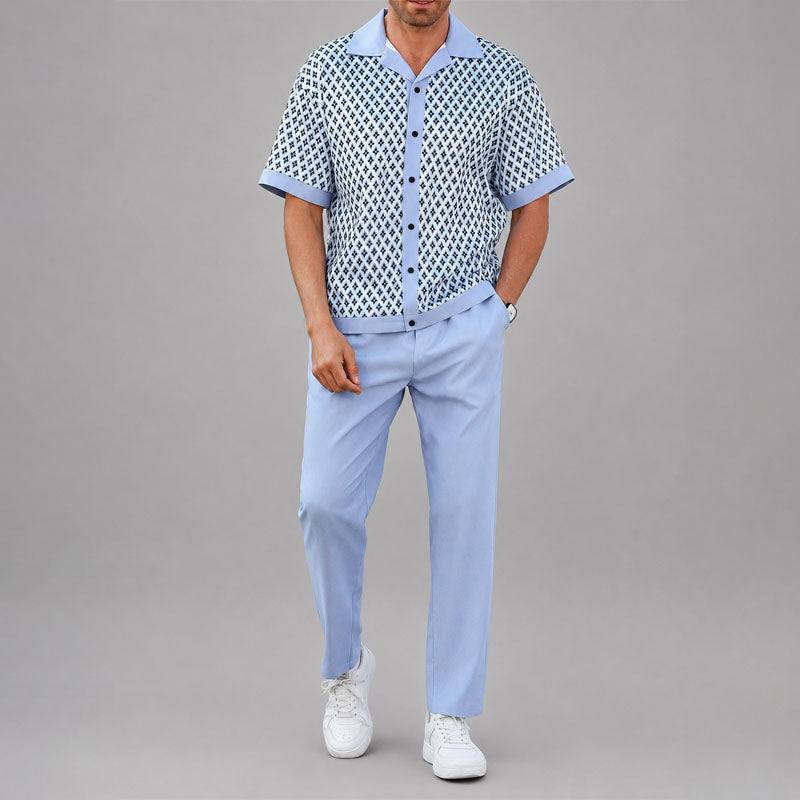 LIAM™ | Men's Geometric Two-Piece Set
