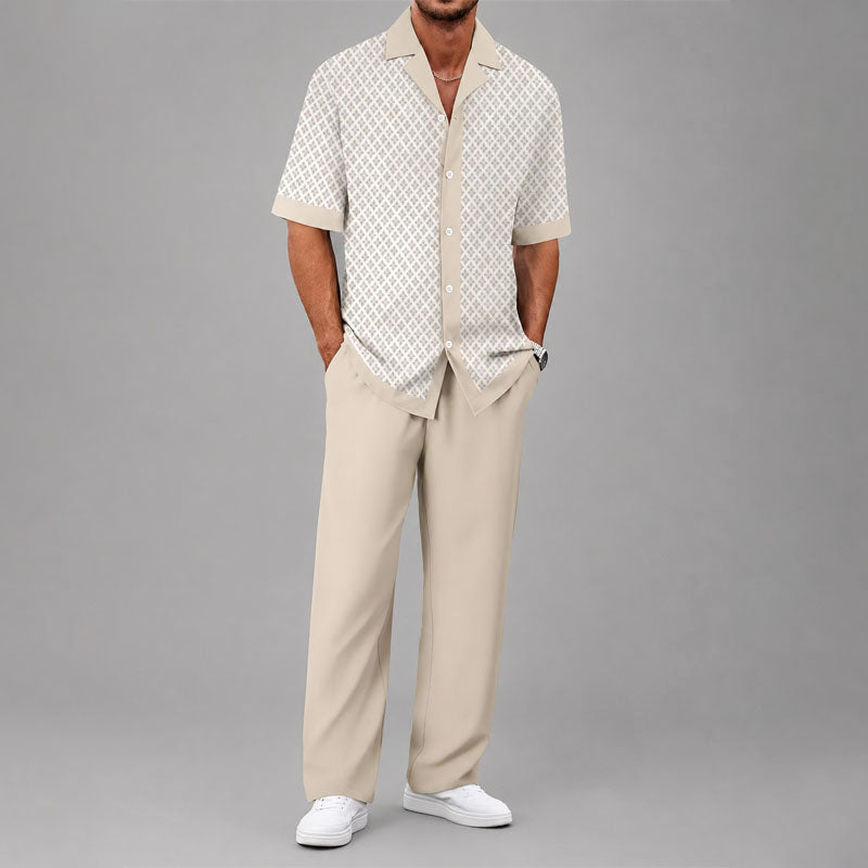 LIAM™ | Men's Geometric Two-Piece Set