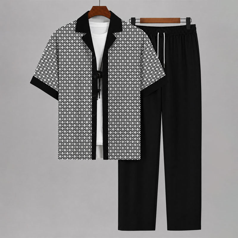 LIAM™ | Men's Geometric Two-Piece Set