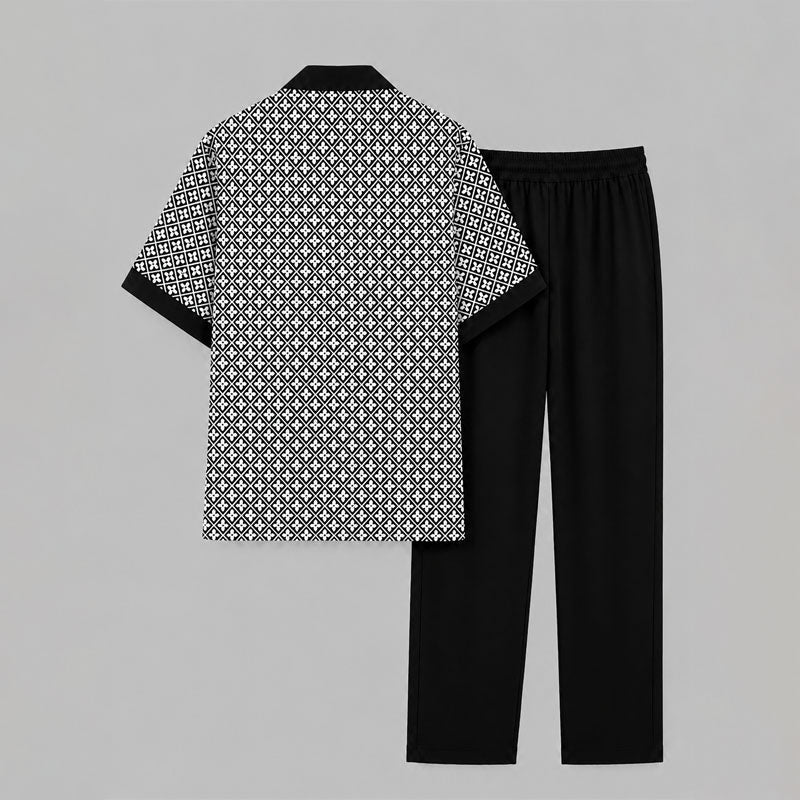 LIAM™ | Men's Geometric Two-Piece Set