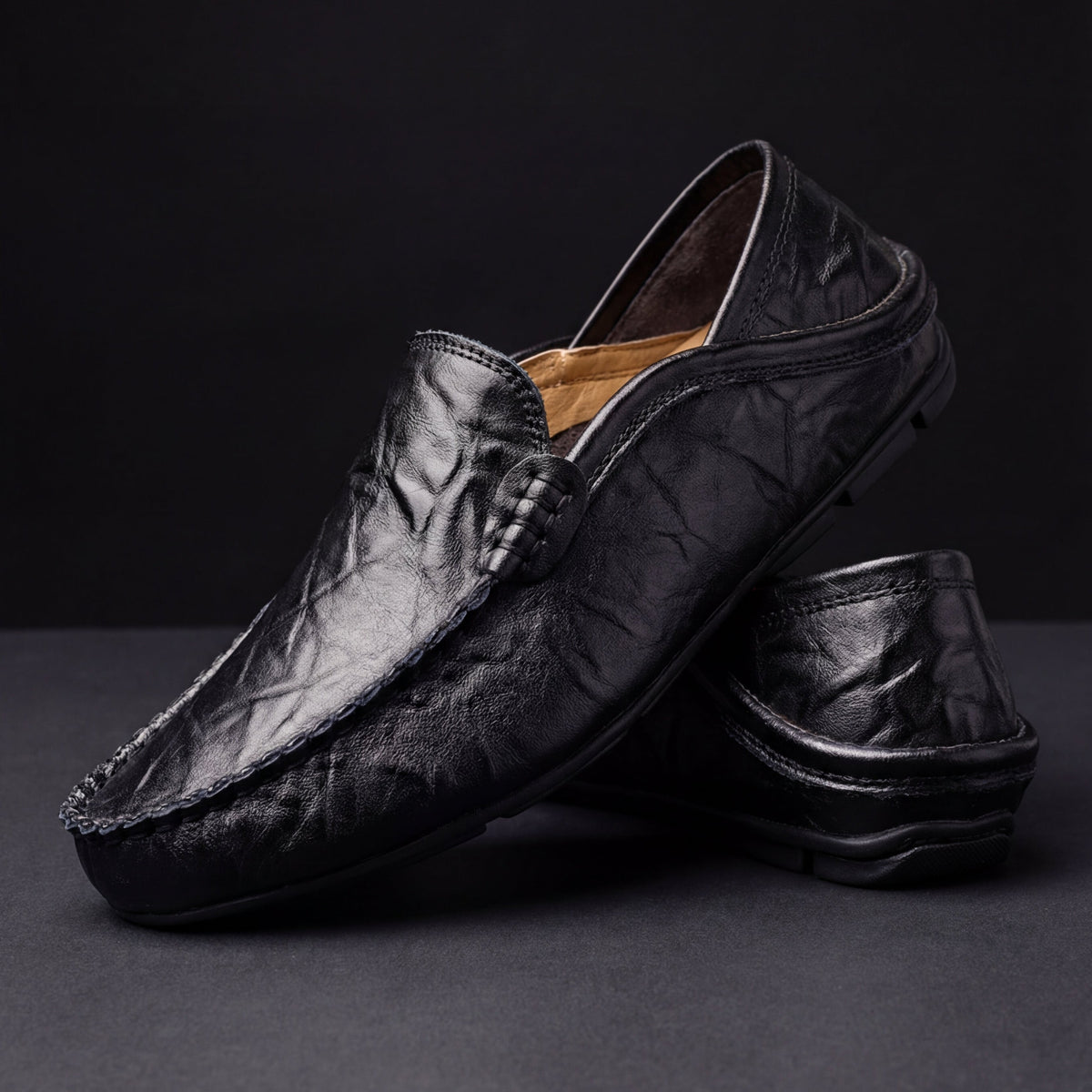 LIAM™ | Men's Leather Slip-On Loafers