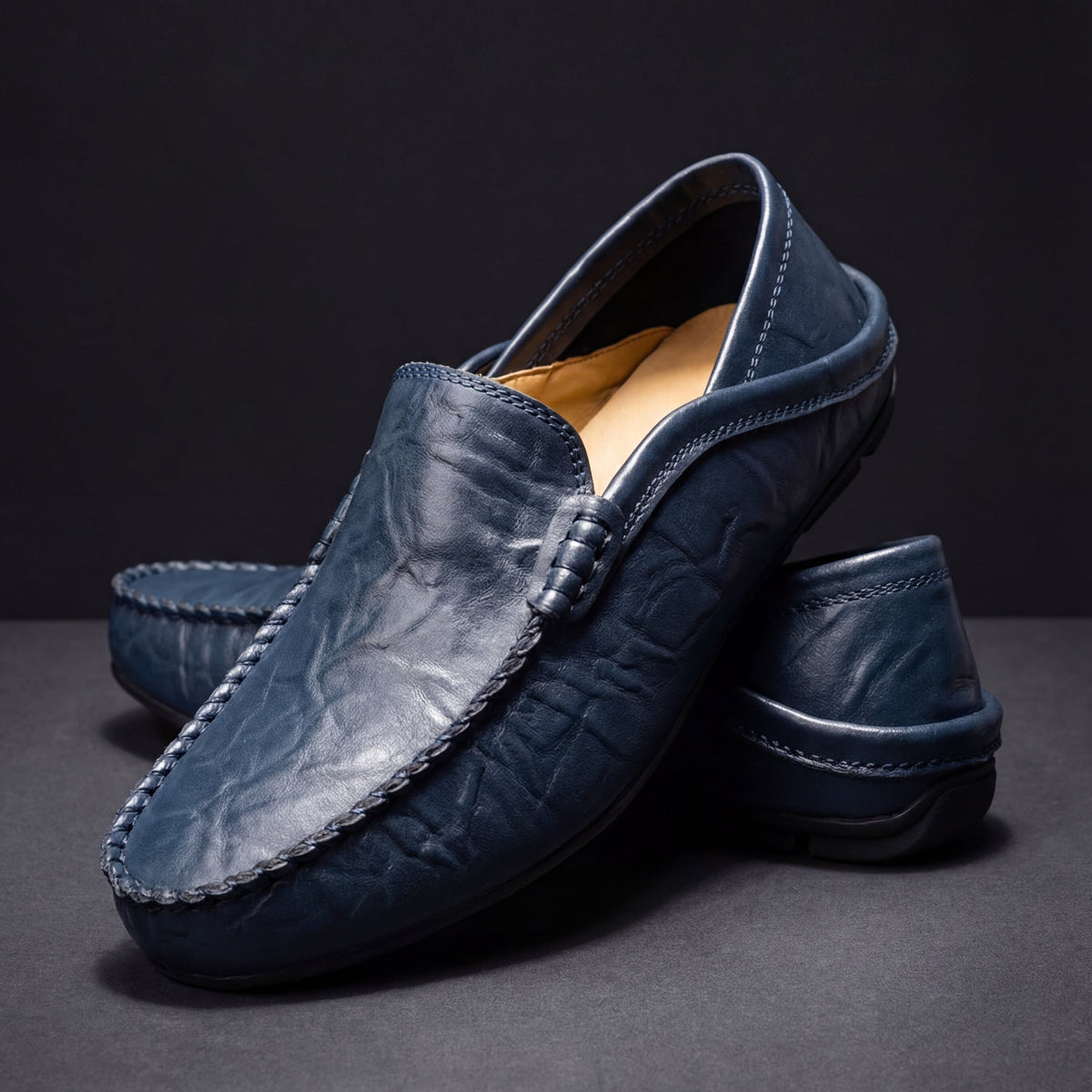 LIAM™ | Men's Leather Slip-On Loafers