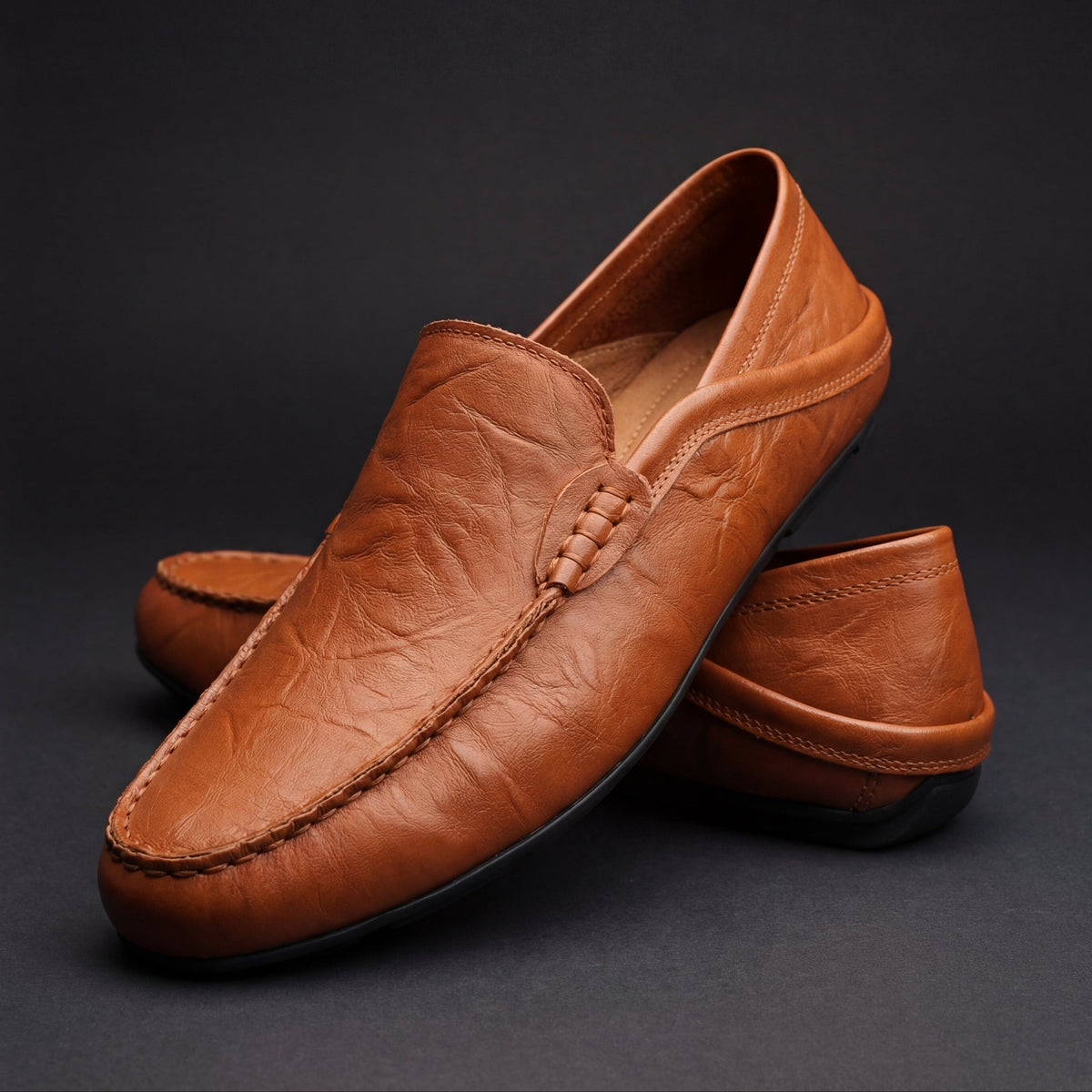 LIAM™ | Men's Leather Slip-On Loafers