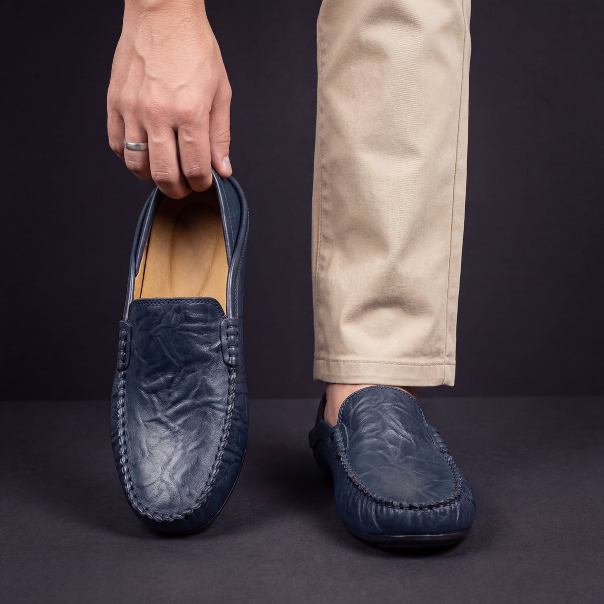 LIAM™ | Men's Leather Slip-On Loafers