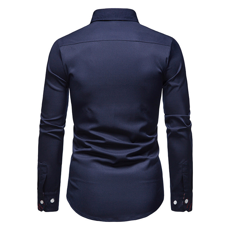 LIAM™ | Paisley-Trim Shirt