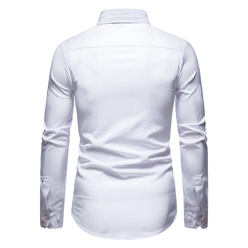 LIAM™ | Paisley-Trim Shirt