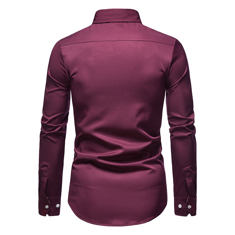 LIAM™ | Paisley-Trim Shirt