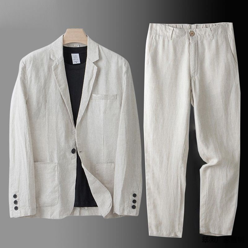 LIAM™ | Men's Linen-Cotton Suit