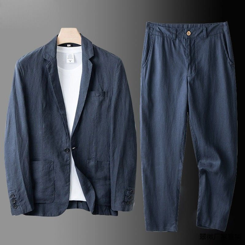 LIAM™ | Men's Linen-Cotton Suit