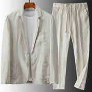 LIAM™ | Men's Linen Blazer & Trousers Set