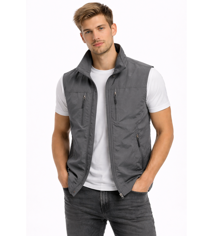 LIAM™ | Men's Nylon Zip Vest