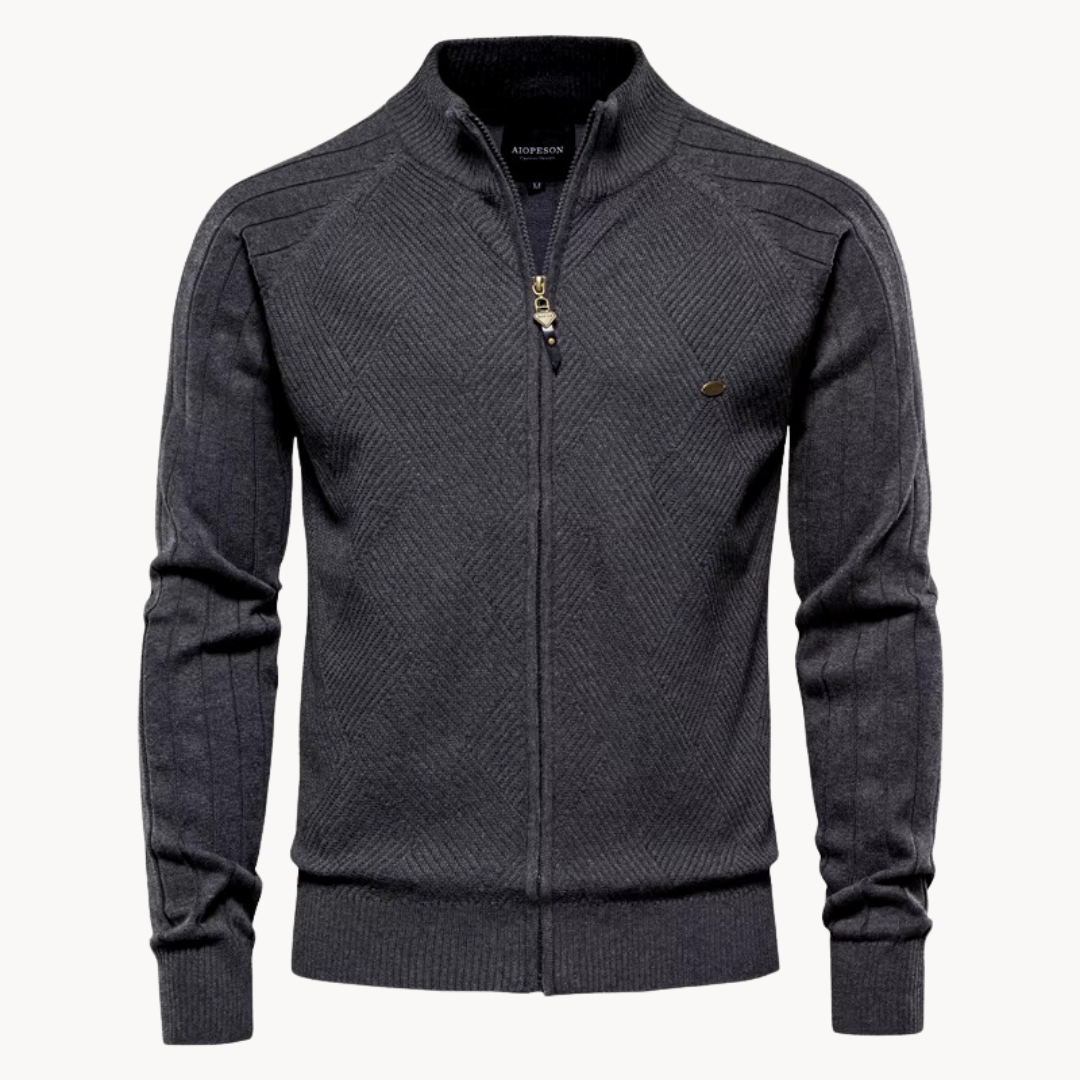 LIAM™ | Zip-Up Knit Jacket
