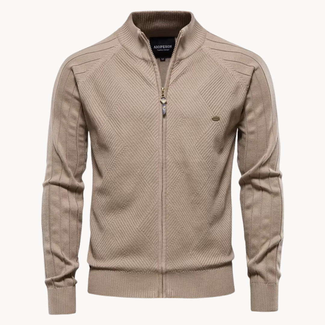 LIAM™ | Zip-Up Knit Jacket