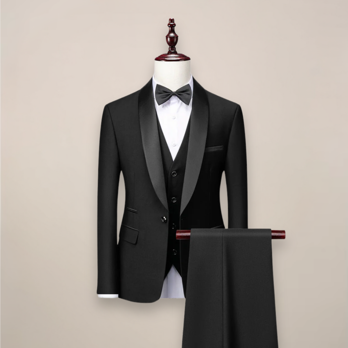 LIAM™ | Men's Satin-Trim Evening Tuxedo