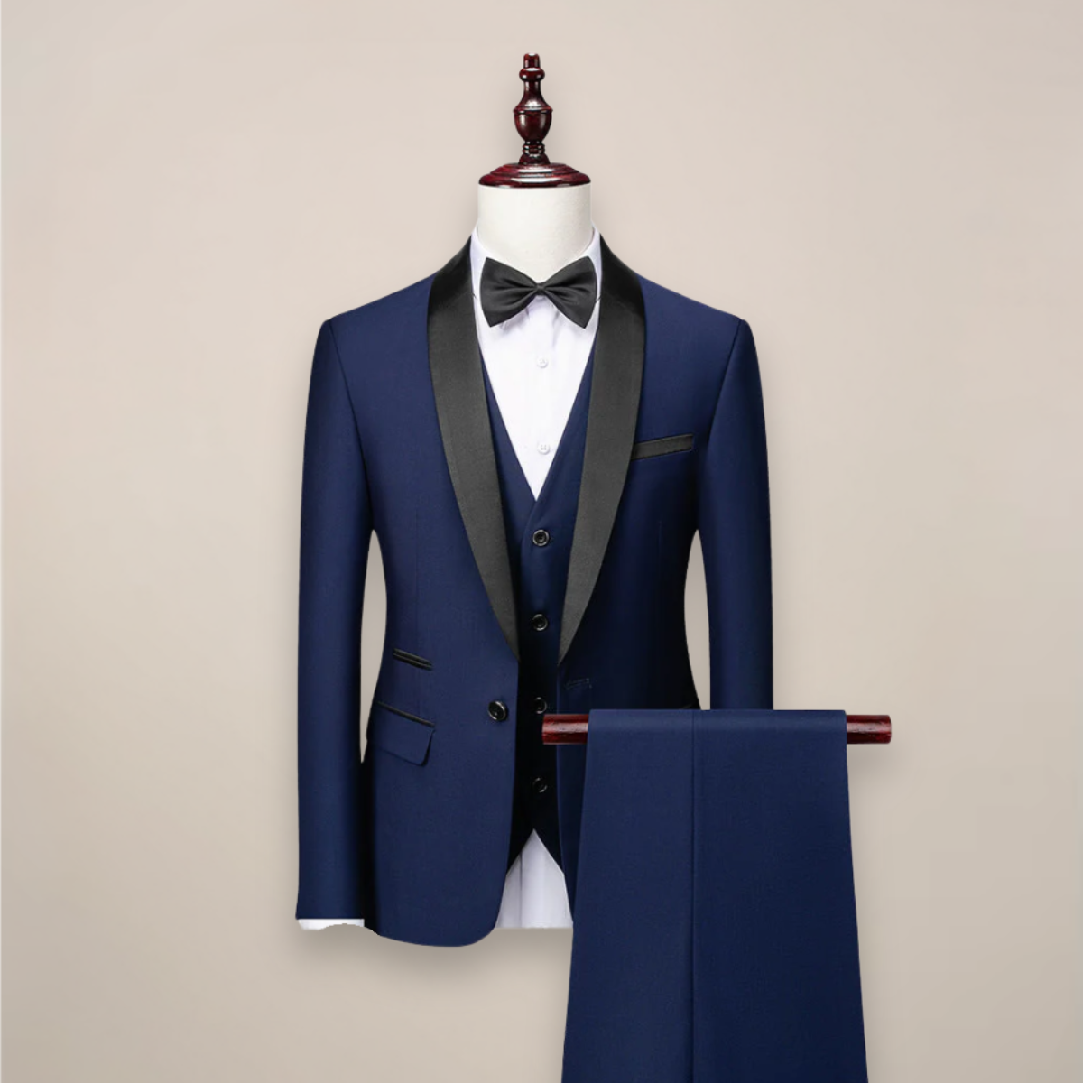 LIAM™ | Men's Satin-Trim Evening Tuxedo