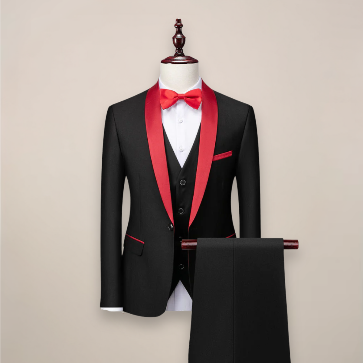 LIAM™ | Men's Satin-Trim Evening Tuxedo
