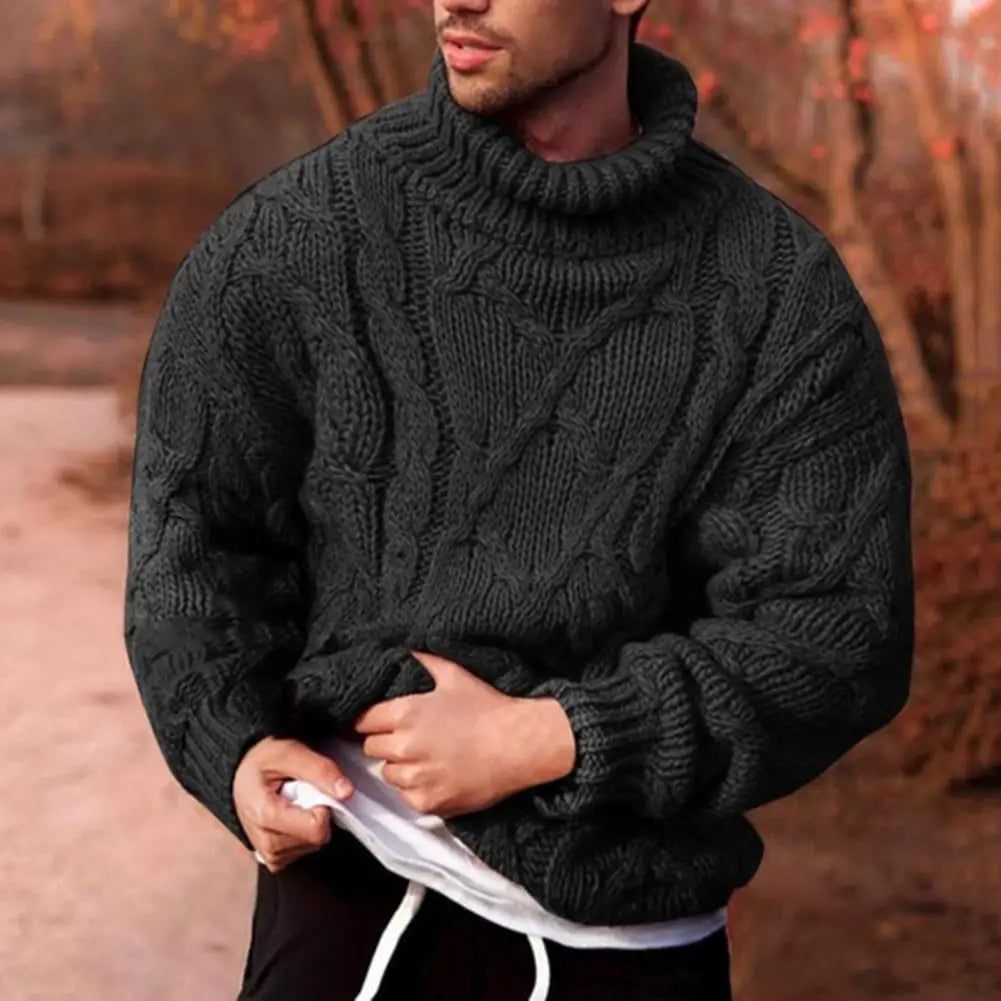 LIAM™ | Andreas Thick-Knit Turtleneck Sweater for Winter
