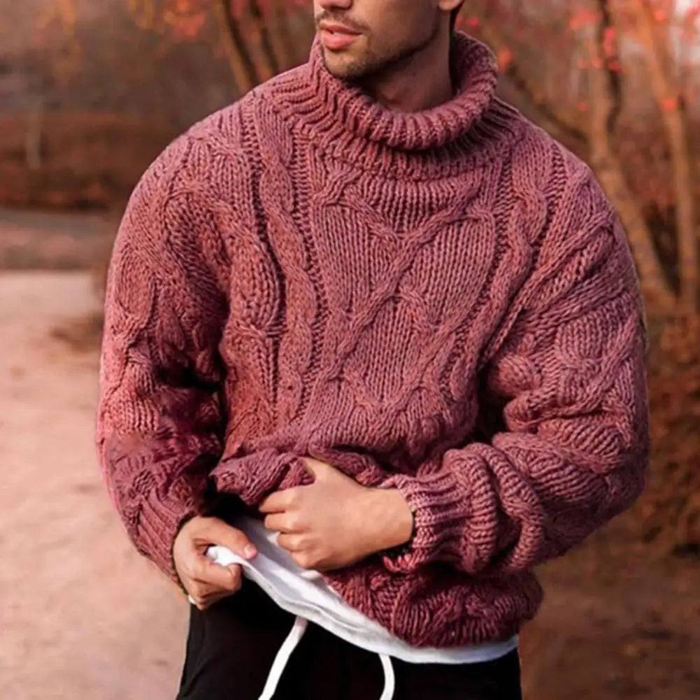LIAM™ | Andreas Thick-Knit Turtleneck Sweater for Winter