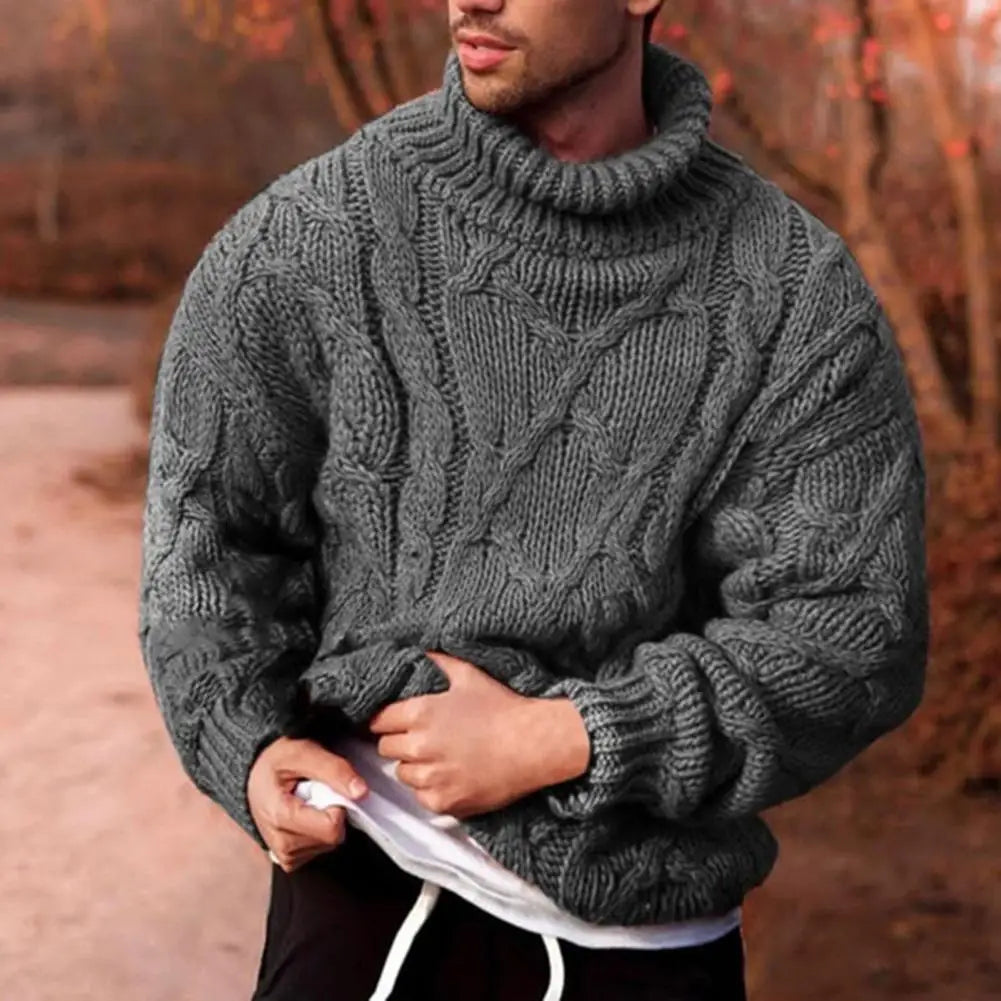 LIAM™ | Andreas Thick-Knit Turtleneck Sweater for Winter