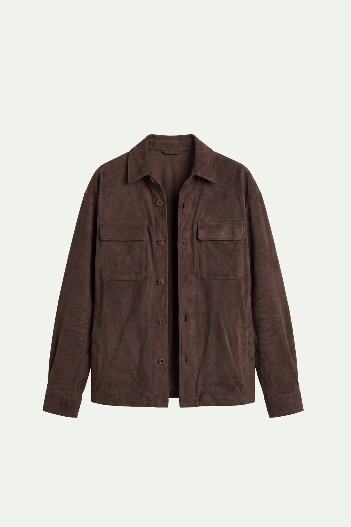 LIAM™ | Mirsino Suede Overshirt | Coffee