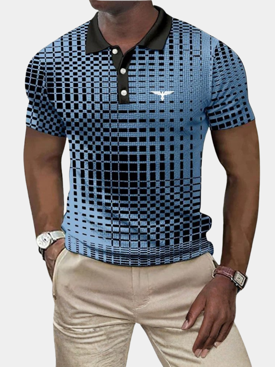 LIAM™ | Men's 3D Print Polo
