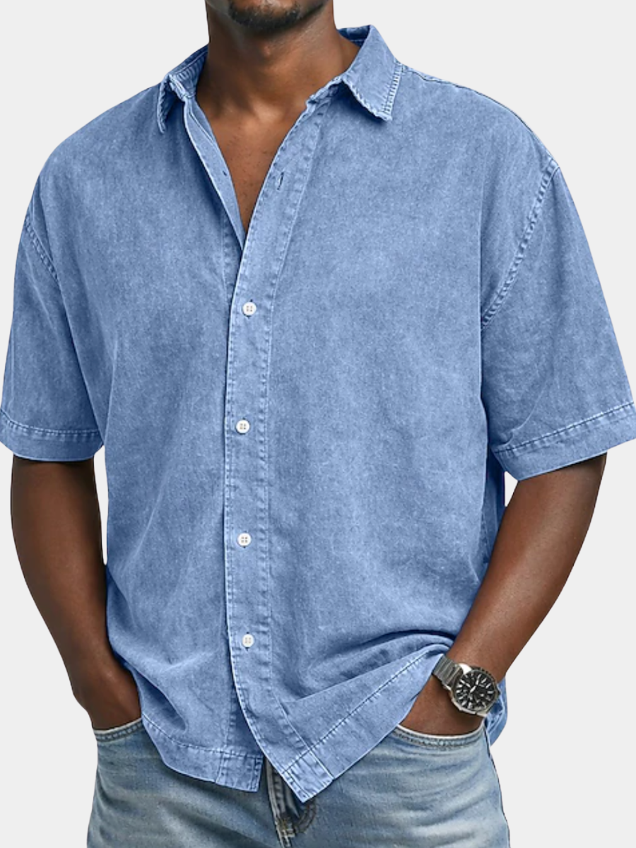 LIAM™ | Men's Acid Wash Shirt