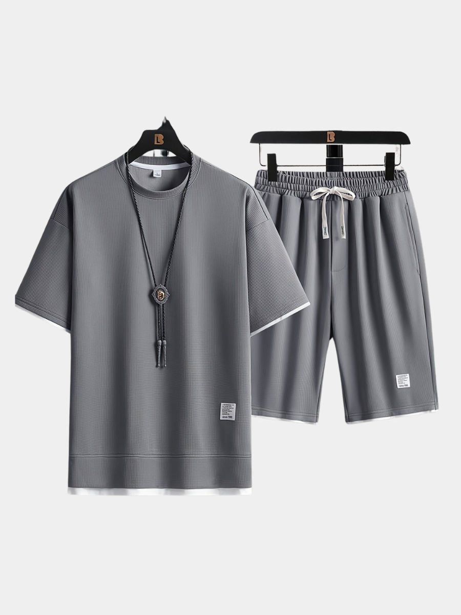 LIAM™ | Men's Tee Shorts Set