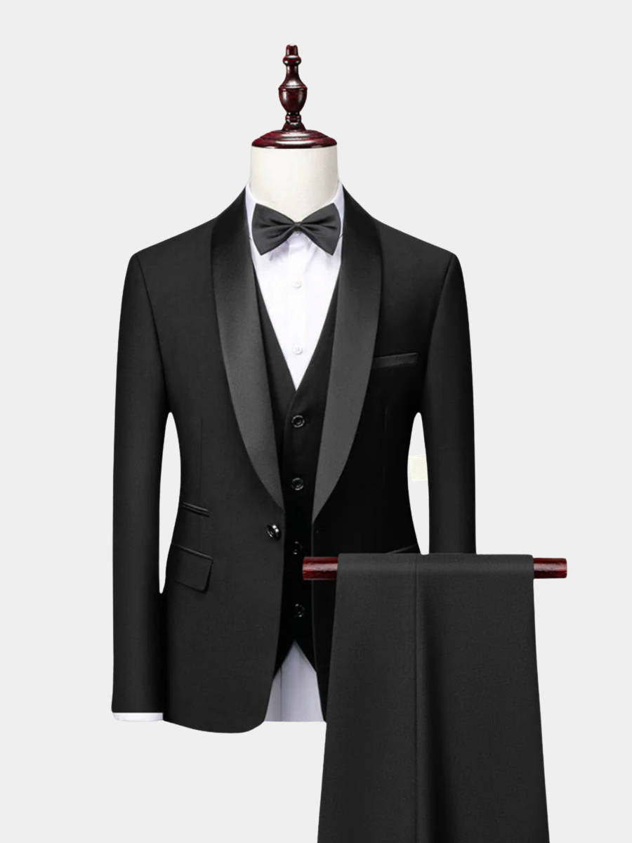 LIAM™ | Men's Satin-Trim Evening Tuxedo