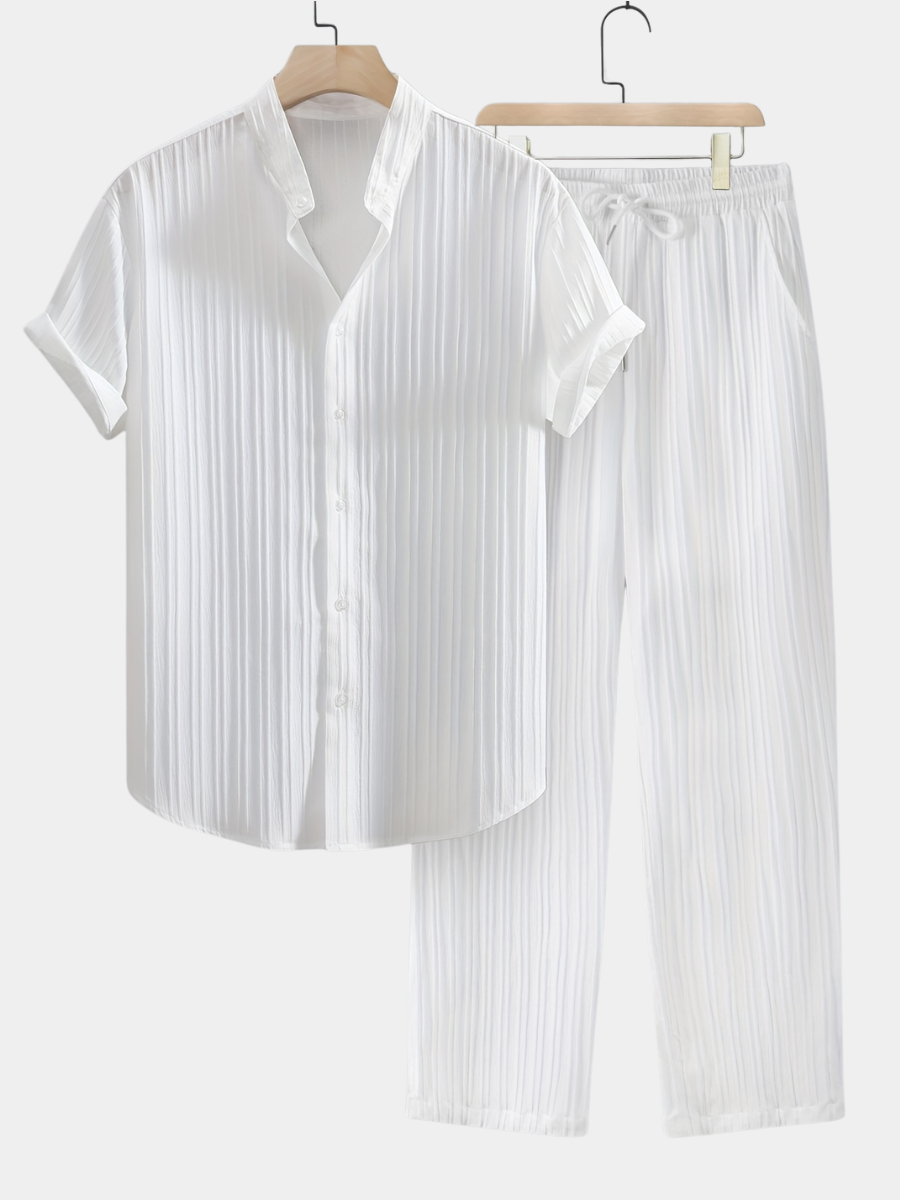 LIAM™ | Men's Ribbed Fabric Co-Ord Set