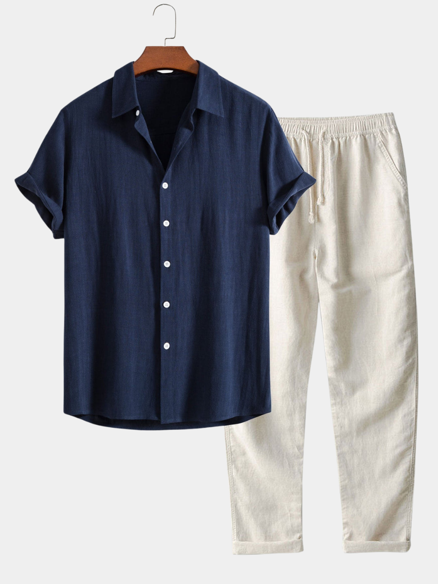 LIAM™ | Men's Relaxed Linen Co-Ord Set
