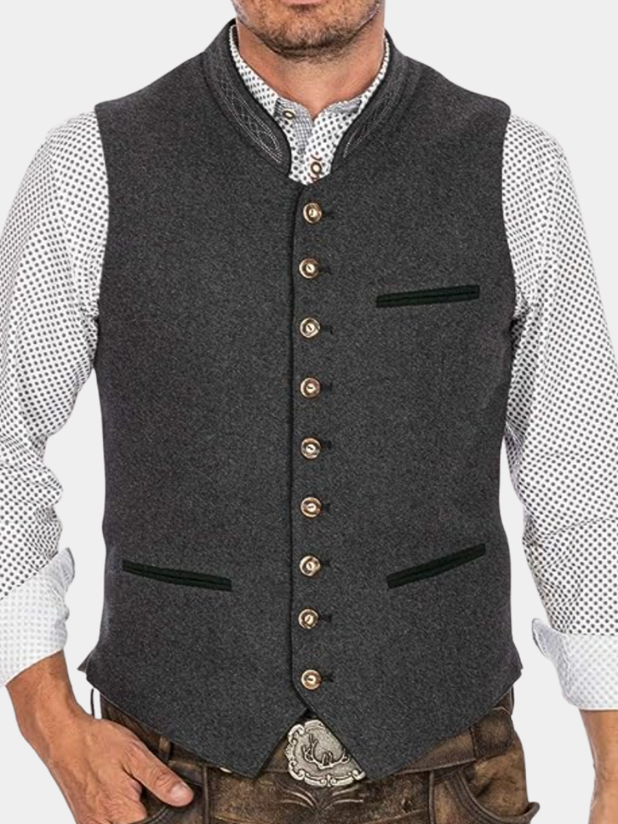 LIAM™ | Men's Slim Trachten Vest