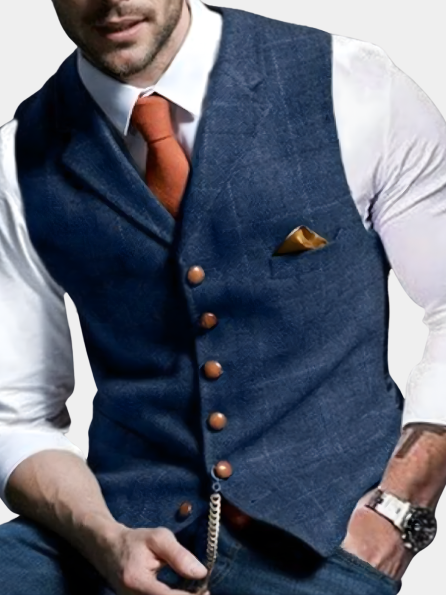 LIAM™ | Men's Slim Fit Button Vest