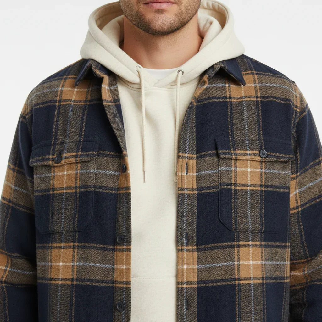 LIAM™ | Rockwell Brushed Cotton Flannel Shirt